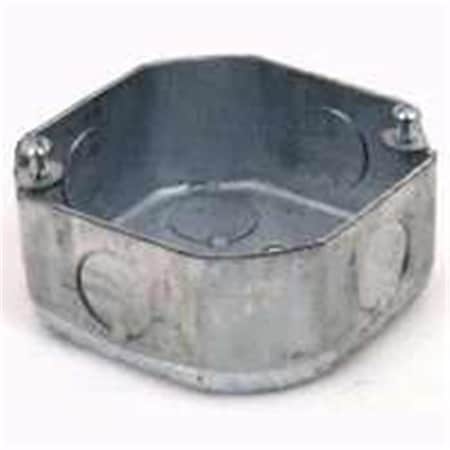 Boombox Electrical Box, 15.5 cu in, Octagon Box Type, 2 Gangs, Steel, Octagon Shape BO432935